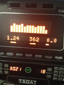 one of my first workouts back after the surgery.